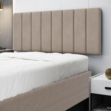 Imagem de Painel Nashira 140 Sued Aradecor, Capuccino, CASAL PADRãO