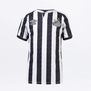 Imagem de Camisa Santos Juvenil II 20/21 s/n Torcedor Umbro - Branco+Preto, 10A,