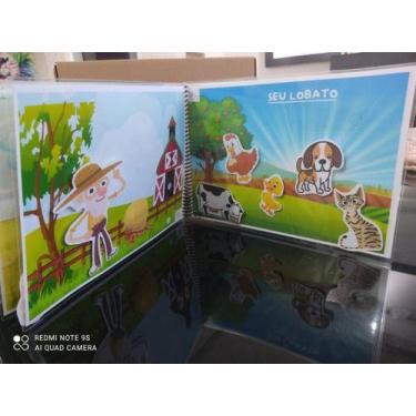 Imagem de caderno livro interativo infantil com canções infantis formiguinha bor
