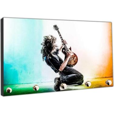 Imagem de Porta Chaves Bandas Rock and Roll Guitarrista Organizador Chaveiro - V