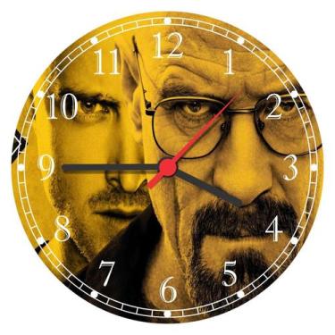 Imagem de Relógio De Parede Breaking Bad Cinema Séries - Vital Quadros