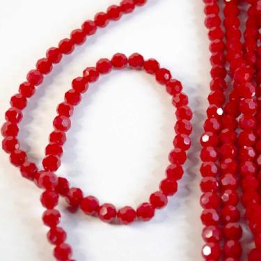 Imagem de Um Fio de Cristal Redondo 8MMVermelho OpacoAprox 68Un32g - La Mode Art