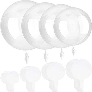 Imagem de Sumind 40 balões transparentes com bolhas Balão Praty para decorações de Natal, casamento, festa de aniversário (25 cm, 45 cm, 50 cm, 60 cm)