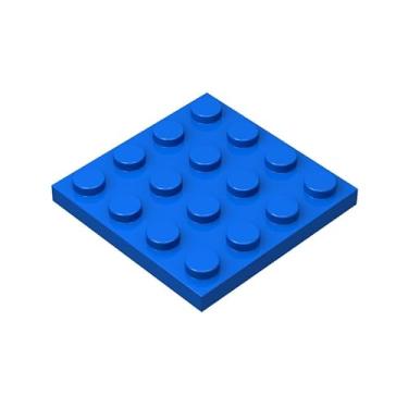 Imagem de Classic Blue Plates Bulk, Blue Plate 4x4, Building Plates Flat 50 Piece, Compatible with Lego Parts and Pieces: 4x4 Blue Plates(Color: Blue)