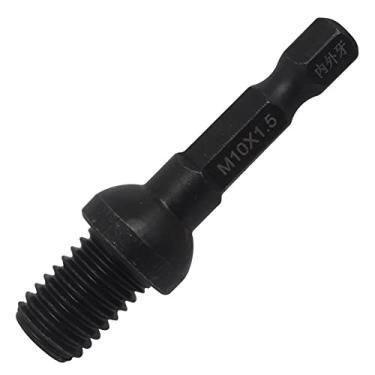 Imagem de 1 ferramenta de instalação de inserção de rosca com haste sextavada de 1/10.2 cm, soquete de porca de inserção (rosca masculina; M10 x 1,5 mm)