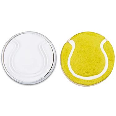 Imagem de Mostop Cortador de biscoito de tênis com stampers, conjunto de cortadores de biscoito esportivos 3D, ferramentas de decoração de bolos, lembrancinhas de artigos de festa de aniversário