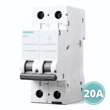 Imagem de Disjuntor  5Sl12207mb Bipolar 2P Curva C 20A Siemens