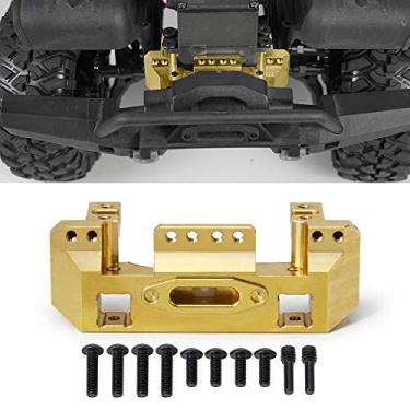 Imagem de QUE-T 118g Heavy Duty Brass Front Bumper Servo Mount for TRX-4 TRX4 1/10 Scale RC Crawler Car