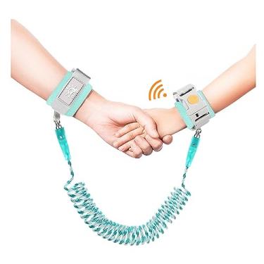 Imagem de WSZCML Alça de pulso antiperda, coleira de caminhada infantil com trava de indução, trelas de pulso refletivas para bebês, coleira infantil de 2 metros para supermercado, shopping e aeroporto, parque