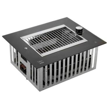 Imagem de Churrasqueira A Gás GLP De Embutir Acendimento Elétrico Grelha Carnes E Legumes Vetro Arke