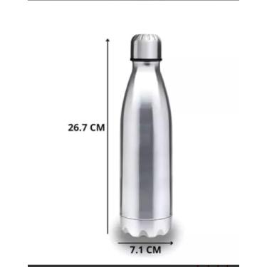 Imagem de Garrafa Térmica Aço Inox Água Gelada (Prata)