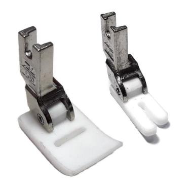 Imagem de Kit 2 Calcador Teflon Zig Zag e Ponto Reto Para Máquina Industrial 20U