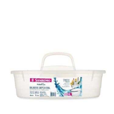 Imagem de Cesto balaio organizador limpeza oval plastico sanremo