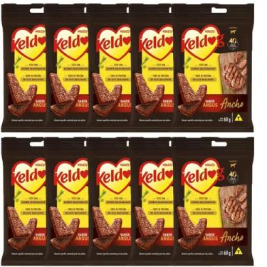 Imagem de Petisco keldog bifinho ancho angus para cães 60g 10 un - Kelco