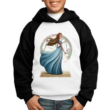 Imagem de Moletom Infantil Margaery Tyrell Art - Foca na Moda, Branco, Preto, 2