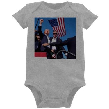 Imagem de Body Bebê Trump 2024 - Foca na Moda, Cinza, M