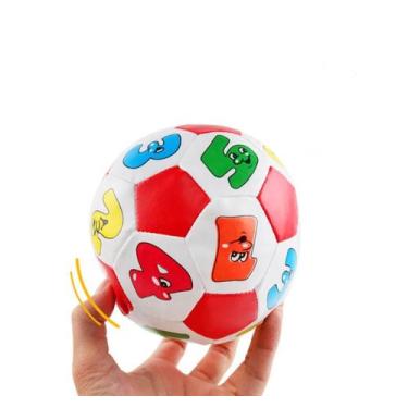Imagem de Bolas De Futebol Infantil Números Pelúcia Macia C/ Inmetro - Arkbrasil