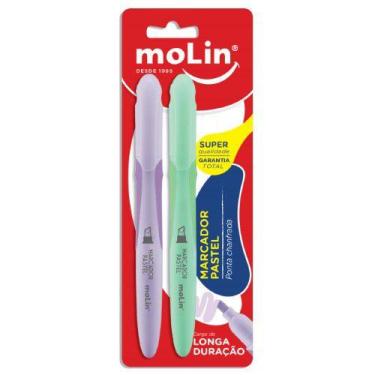 Imagem de Marcador Texto Pastel Kit com 2 - Molin