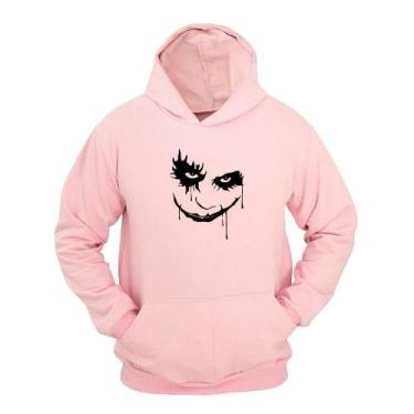Imagem de Moletom Masculino Canguru Face com Capuz Confortável - Ragor, Rosa, M