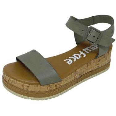 Imagem de Sandália Feminina Anabela Casual Conforto Media New Face-Feminino