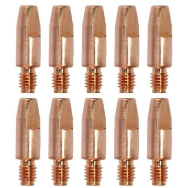Imagem de Kit 10 Bico De Contato 0,9mm x 25mm M6 Tocha Mig Sem Gas Consumiveis N
