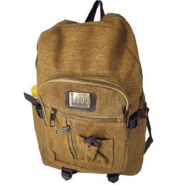 Imagem de Mochila Extensível Em Lona C1198 - ELLO, Marrom