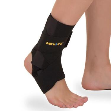 Imagem de Estabilizador De Tornozelo Em Neoprene Bilateral Preto - Artipé, P