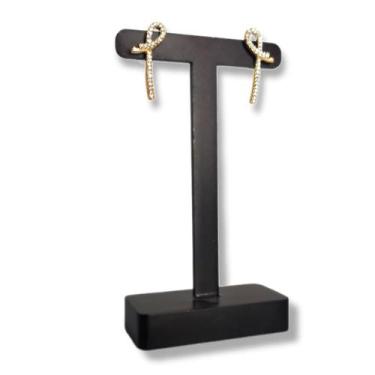 Imagem de Expositor de Bijuteria Joias SemiJoias Porta Brinco - Formato T Grande