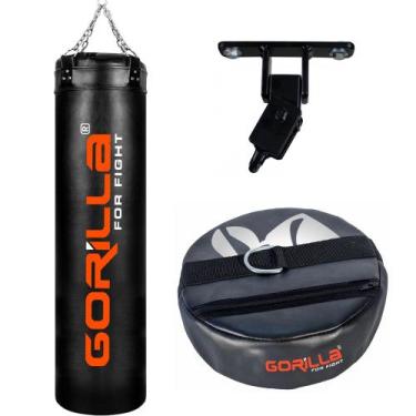 Imagem de Saco Pancada Profissional Boxe 180 Cm Com Engate No Fundo + Base Fixaç