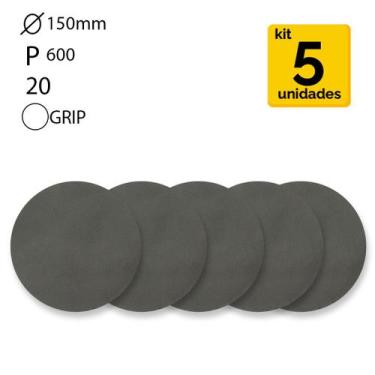 Imagem de KIT Disco de Lixa Abralon 6 ''/ 150MM 600 Mirka - 5 unidades