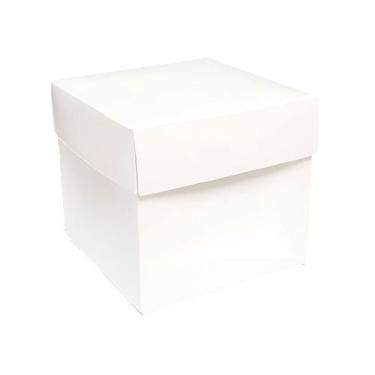 Imagem de Caixa Cubo Para Presente Branco Mini PP  - 10 unidades - Assk - Rizzo