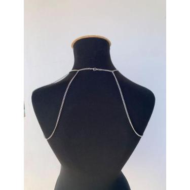 Imagem de Bodychain Ombreira de correntes em camadas banhado a Ouro e Prata - Do