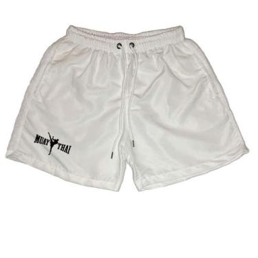 Imagem de Short Masculino Tactel Estampa Muay Thay Bolsos Treino - Ragor, P, Bra