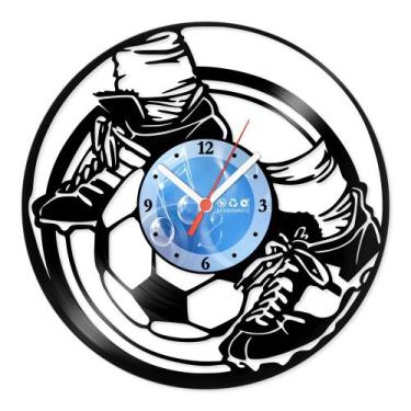 Imagem de Relógio De Parede Disco Vinil Esportes - Futebol - VES-110 - Modernart