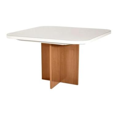 Imagem de Mesa Para Sala De Jantar 130x90cm Alfa Naturale - Bom Pastor