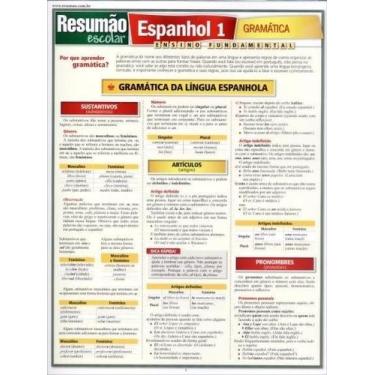 Imagem de Resumão Escolar - Espanhol 1 - Gramática