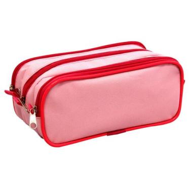 Imagem de Estojo LS Bolsas Triplo Rosa com Pink - EE1250