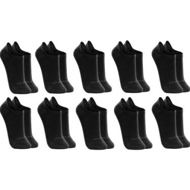 Imagem de Kit Com 10 Pares De Meias Curtas Soquete Invisivel Lupo Modelo Esporti