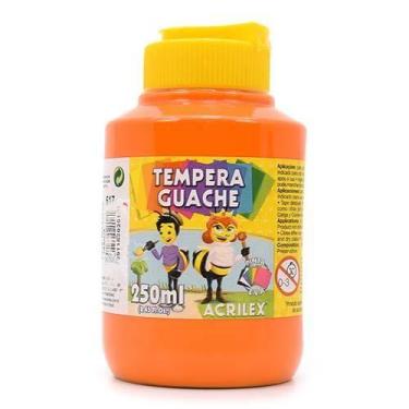 Imagem de Tinta Guache Acrilex 250ml, 517 - LARANJA