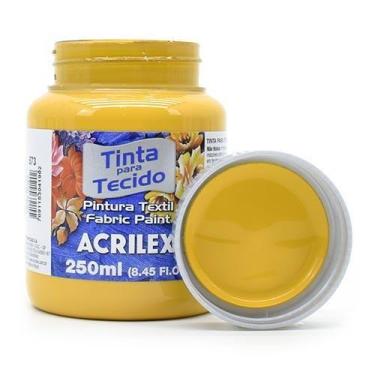 Imagem de Tinta para Tecido Acrilex Fosca 250ml, 573 - OCRE OURO