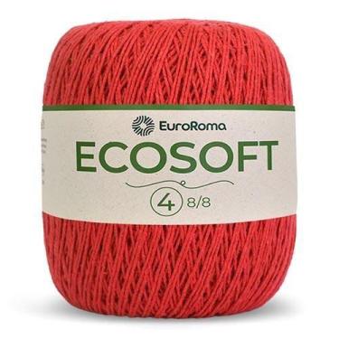 Imagem de Barbante Ecosoft EuroRoma N04 300g, 1000 VERMELHO