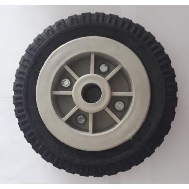 Imagem de Roda borracha maciça para carrinhos r 250/4 250x4 mf até 120 kgs - Mov