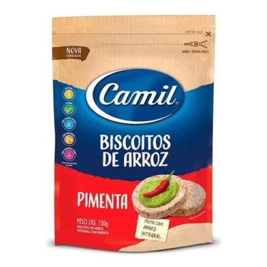 Imagem de Biscoito Arroz Integral Camil com Pimenta 150g