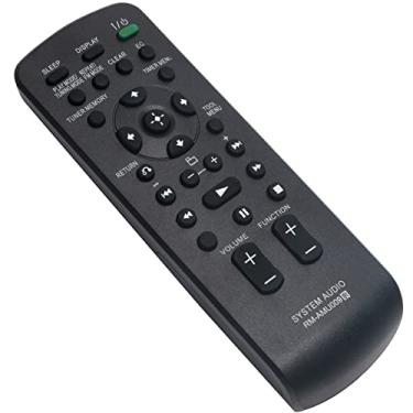 Imagem de Allimity Controle remoto de substituição RM-AMU009 RMAMU009 compatível com sistema de componentes mini Hi-Fi Sony MHC Series MHC-EC609iP CMT-CX4iP CMT-MX500i CMT-FX300i MHC-EC709iP MHC-EC909iP