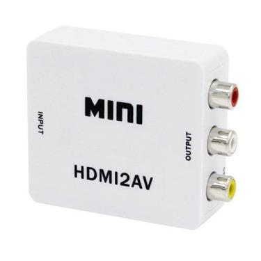 Imagem de RedBek Mini composto HDMI CVBS RCA para adaptador conversor de vídeo AV 720p 1080p HRCA
