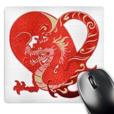 Imagem de 3dRose Mouse pad LLC 20 x 20 x 0,63 cm, coração de dragão (mp_76719_1)