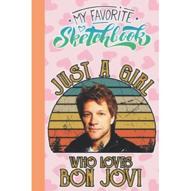 Imagem de Jon Bon Jovi Sketch Book Singer for Fan Men Women Teen: Jon Bon Jovi Notebook Blank Paper | Jon Bon Jovi Sketchbook For Drawing Sketching | Gifts For ... School, Event | Size 6 x 9 inches | 105 pages