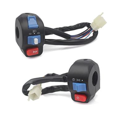 Imagem de Minho Conjunto de conjunto de controle de interruptor de manípulo do lado esquerdo direito de alumínio 7/8" 22 mm para sistema de freio a disco GY6 50cc 125cc 150cc motocicleta ciclomotor