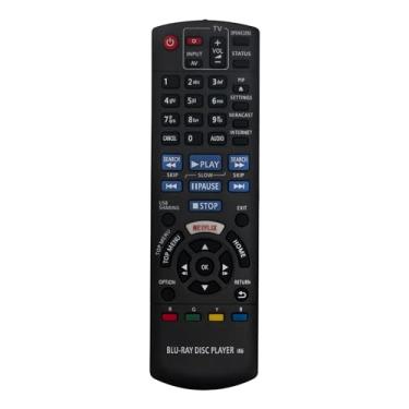 Imagem de ECONTROLLY Controle remoto de substituição N2QAYB001027 compatível com Panasonic Blu-ray DMP-BDT280PU DMP-BDT270PU