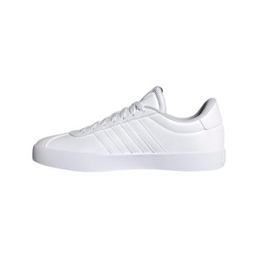 Imagem de adidas Tênis masculino Vl Court 3.0, Branco/Ouro metálico, 4